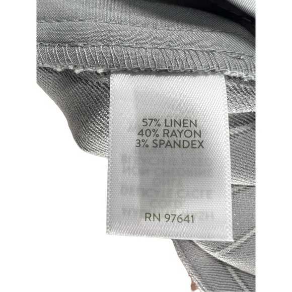 NWOT‎ J. Jill Linen Stretch Cropped Trouser Pants Gray Size 14P Career Office - Picture 9 of 10